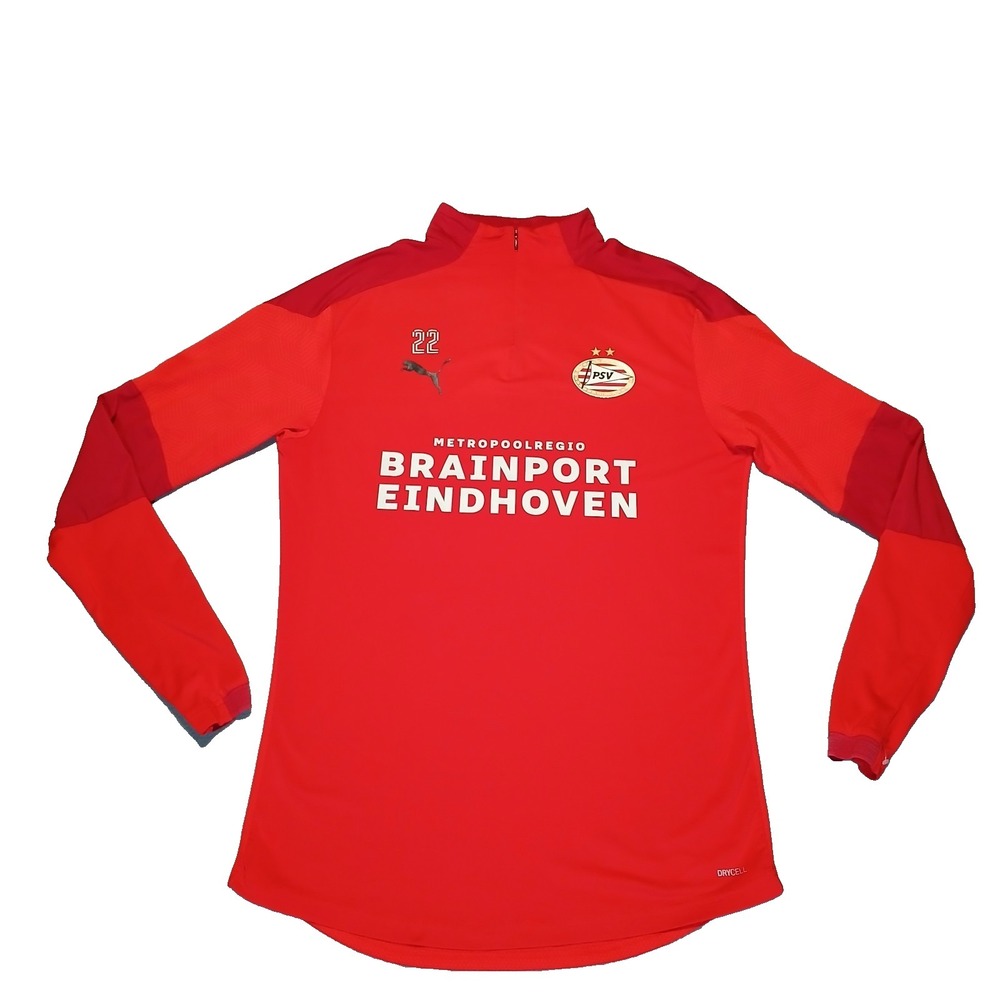 PSV EINDHOVEN LONGSLEEVE TRAINING PRE-MATCH PUMA DRYCELL JERSEY 2020‎ MENS M RED